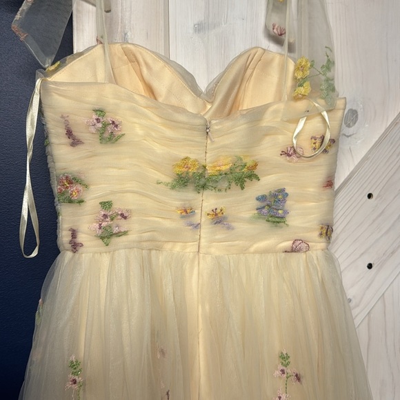 Floral Embroidered Prom Dress - Picture 9 of 11